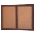 Aarco Aarco Products DCC2412RBA Aluminum Framed Enclosed Bulletin Board; Bronze Anodized - 24 x 12 in. DCC2412RBA